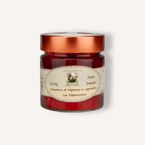 Composta di Peperoni in Agrodolce con Peperoncino Dolce Diavola