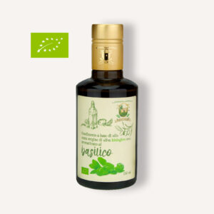 Olio Extravergine di Oliva Biologico aromatizzato al Basilico 250ml
