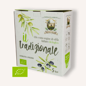 Olio Extravergine di Oliva Biologico Il Tradizionale 5lt - Formato Bag in Box